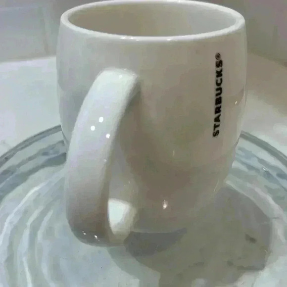 Starbucks Siren/Mermaid Logo - 14oz. Curved Coffee/Tea Mug - Green/White - Picture 3 of 7